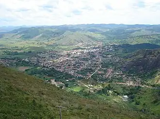 Itambacuri van boven gezien
