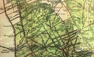 Kaart van de Zoniënwoud Spoorweg