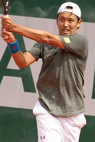 Tatsuma Ito Tijdens Roland Garros 2019