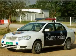 Pakistan verkeerspolitie, (Toyota Corolla)