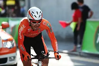 Iván Velasco tijdens de Ronde van Romandië 2011