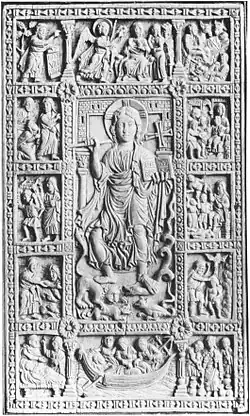 Ivoorsnijwerk MS Douce 176, Bodleian Library[1]