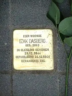 Stolperstein voor Izak Dasberg (2010)