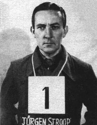 Jürgen Stroop, na arrestatie door de Amerikanen.