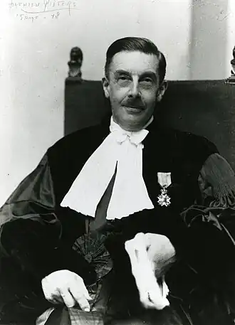 Van der Meulen in toga, ca. 1948.