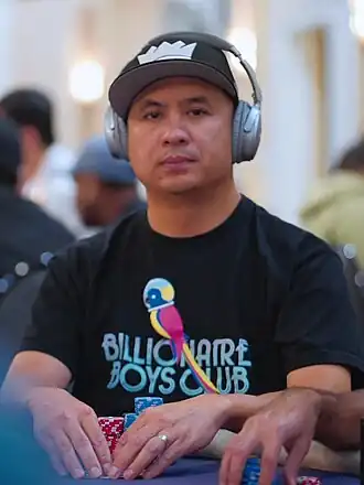 Tran tijdens de World Poker Tour, 2019