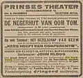 Jacob Boonvang geeft als kapelmeester leiding aan het groot orkest, advertentie Rotterdamsch Nieuwsblad, 27 september 1928.