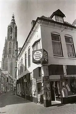 Eerste Jac Hensen filiaal op de Langestraat in 1977