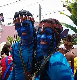 Cosplay van Jake Sully en Neytiri