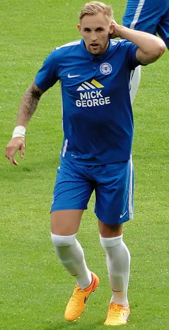 Jack Collison in 2015 in het shirt van Peterborough United