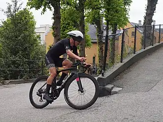 Rootkin-Gray tijdens de tijdrit in de Ronde van Noorwegen in 2023