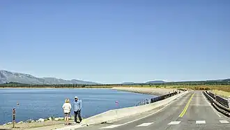 Jackson Lake en Jackson Lake Dam