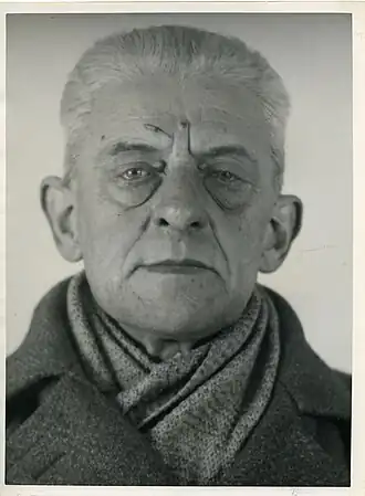 Feenstra na zijn arrestatie (bron: Gelders Archief)