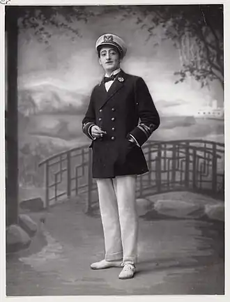 Louis van Tulder in 1916 als Pinkerton in Madama Butterfly