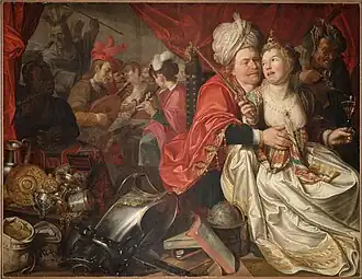 Allegorie met Vrouw Wereld