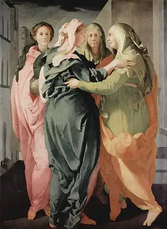 De visitatie door Jacopo Pontormo (ca. 1528)