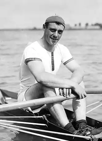 Jacques Haller tijdens de Europese kampioenschappen 1920