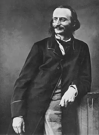 Jacques Offenbach gefotografeerd door Félix Nadar