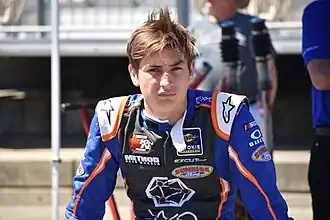 Jagger Jones op de Sonoma Raceway in 2019.