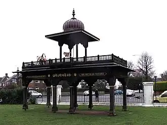 De poort van Jaipur, tegenwoordig te zien in Hove