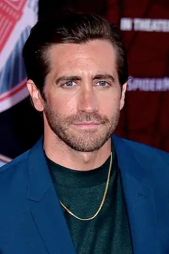 Gyllenhaal tijdens de première van Spider-Man: Far From Home in 2019