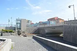 De zuidelijke toegang.