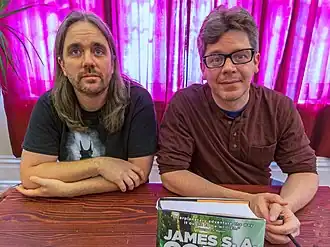 Ty Franck (links) en Daniel Abraham (2014)