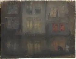 Nocturne- Black and Red — Back Canal, Holland, 1883