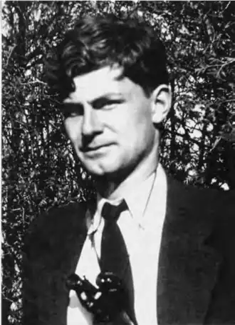 Jan Joost ter Pelkwijk in Chicago. Foto (vermoedelijk) Margaret Morse Nice (1940).