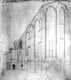 Zuidoostzijde koor en kapel