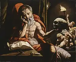 Mediterende Hieronymus, c, 1525-1530, Louvre