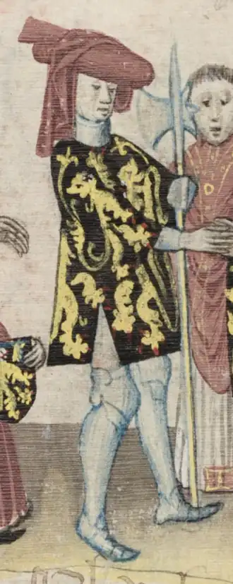 Miniatuur uit een manuscript van de Brabantsche Yeesten