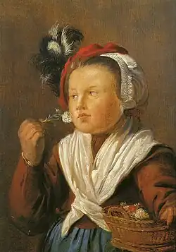 Jan Miense Molenaer, De reuk, olieverf op paneel, 31 × 21,5 cm, privéverzameling