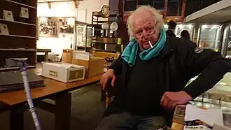 Jan Muller in gallerie K.I.S. Paleisstraat 107, Amsterdam in 2017