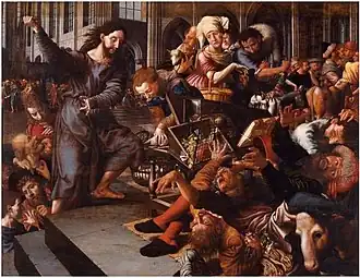 Christus verjaagt de kooplieden uit de tempel