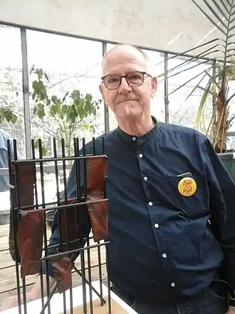 Jan Sinke tijdens "Blik in de Wijk" in Rotterdam Blijdorp, 2018