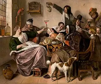 Jan Steen 'Soo voer gesongen, soo na gepepen'