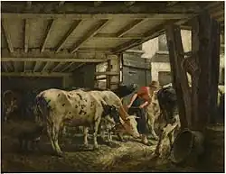 Het verlaten van de stal