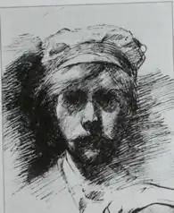 Zelfportret van Jan Voerman, c. 1890