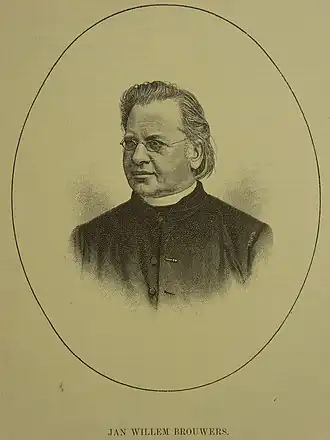 Jan Willem Brouwers, gravure van Johannes Walter