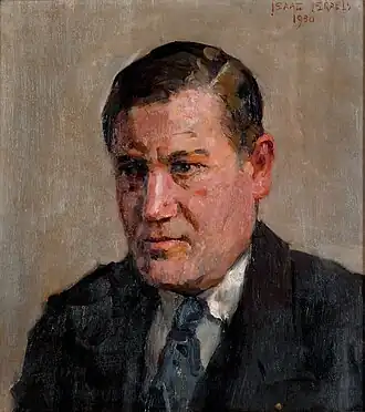 Isaac Israëls, Portret van Jan Wils, 1930, olieverf op doek, coll. Het Nieuwe Instituut Rotterdam