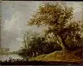 Teich im Wald (1642) van Jan van Goyen