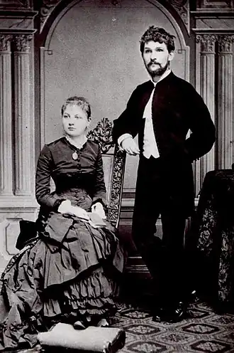 Leoš Janáček met zijn vrouw Zdeňka Schultzová in 1881.