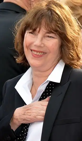 Jane Birkin op het Filmfestival van Cannes in 2016