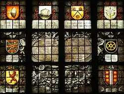 Tweede detail van het door Tomberg in 1656 gemaakte glas