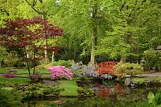 De Japanse tuin in de lente
