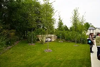 Ruinart tuin met kunstwerken