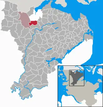 Kaart van Jarplund-Weding