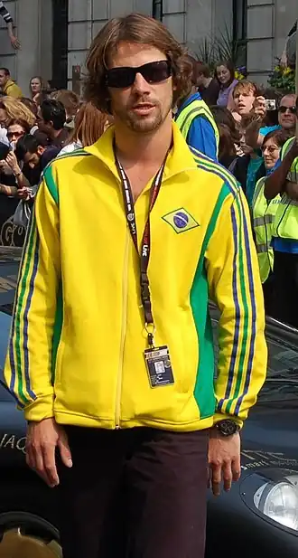 Jason Kay tijdens Gumball 3000 in Londen, 2007