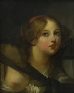 J-B. Greuze, Portret van een meisje